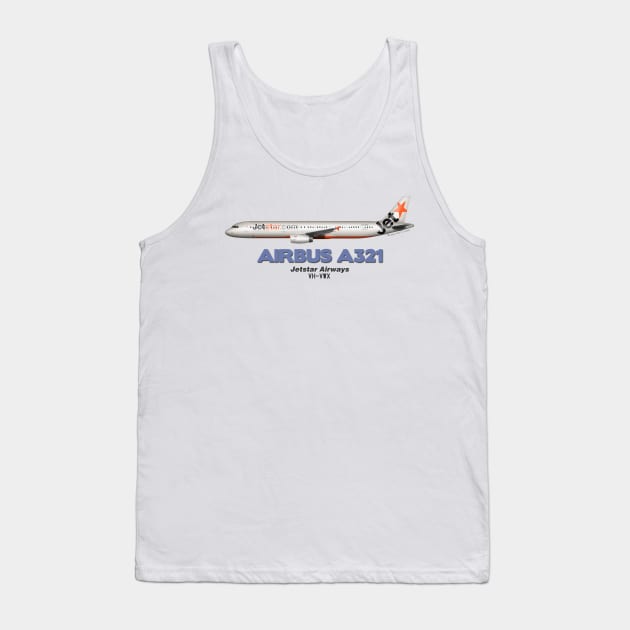 Airbus A321 - Jetstar Airways Tank Top by TheArtofFlying